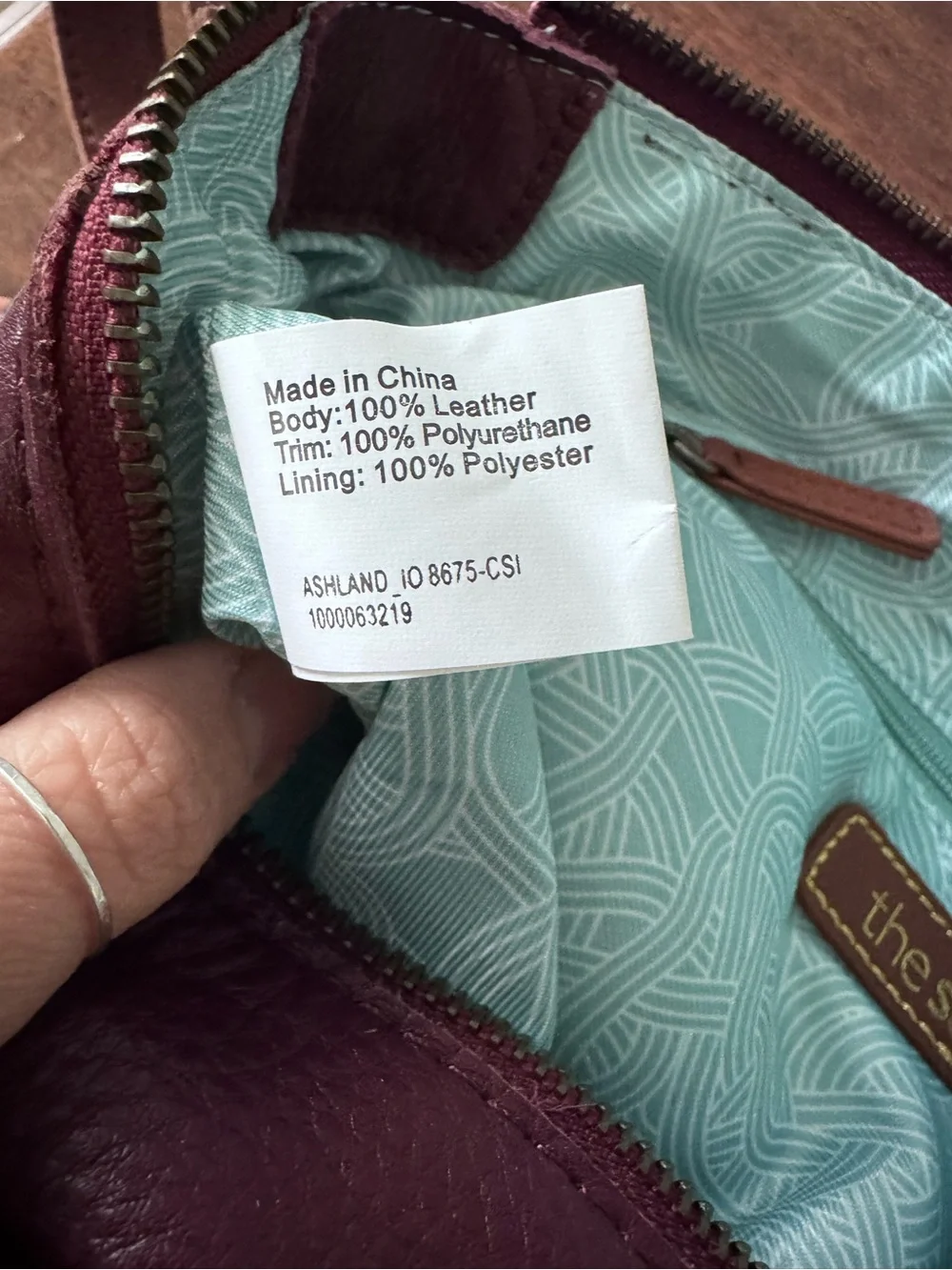 Leather Crossbody Bag in Deep Plum